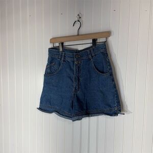 VTG Y2K 90s No‎ Boundaries High Rise Denim Shorts Size 7 Blue 100% Cotton Grunge